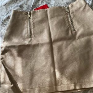 Faux Leather Mini Skirt
